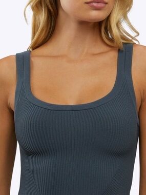 Cuts Clothing CoreFlex Ribbed Tank in Ocean Storm - Size S